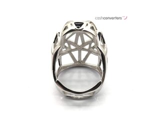 sortija plata 925mm con piedra con circonita t. 19 (18,79 mm)