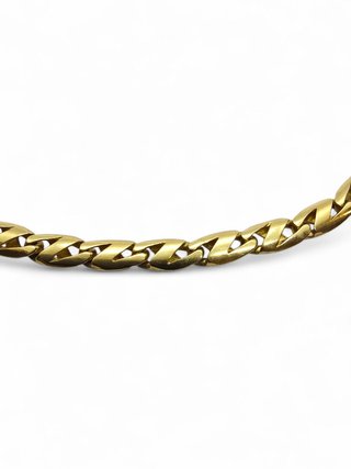 Cadena Oro Amarillo 18K Barbada