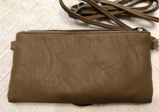 Bolso piel sintética flor 3D bandolera