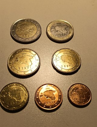 Monedas Estonia 2011 - Juego Completo 8 Piezas