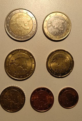 Monedas Estonia 2011 - Juego Completo 8 Piezas