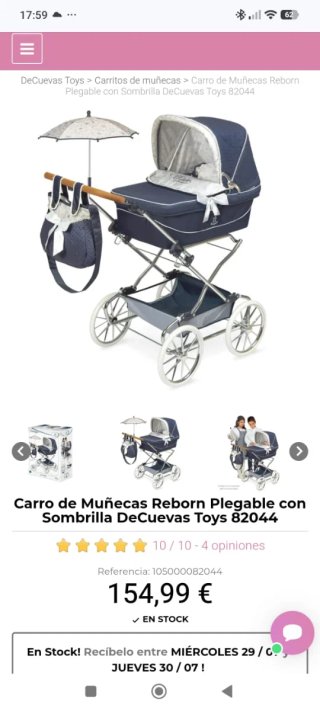 Carro de bebé De Cuevas Toys