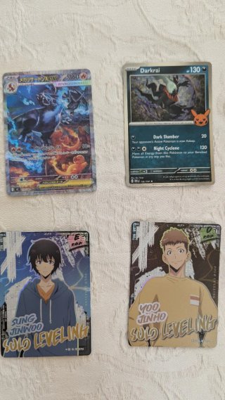 Lotto Carte Rare Pokemon Naruto Solo Leveling
