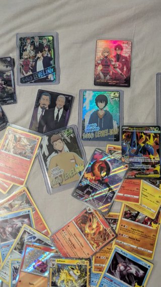 Lotto Carte Rare Pokemon Naruto Solo Leveling