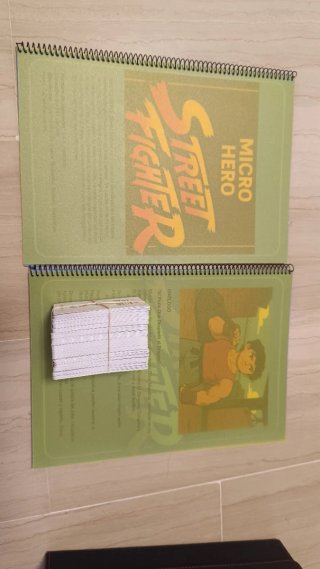Micro Hero Street Fighter Libro y Cartas