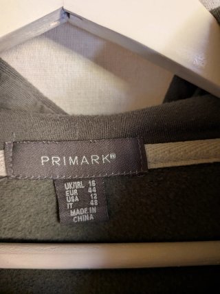 Sudadera corta verde Primark
