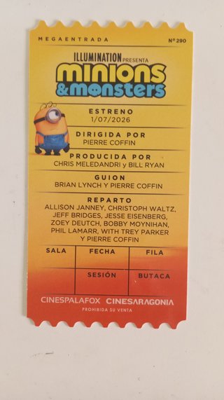 Megaentrada Minions & Monsters