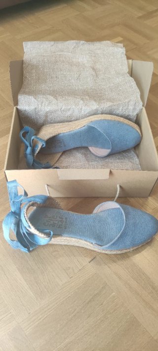 Alpargatas Azul Claro Talla 38