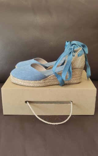 Alpargatas Azul Claro Talla 38