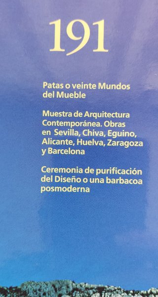LOTE 6 REVISTA ON DISEÑO:189,190,191,192,193,262.