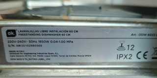 Lavavajillas marca OK Blanco, un solo uso