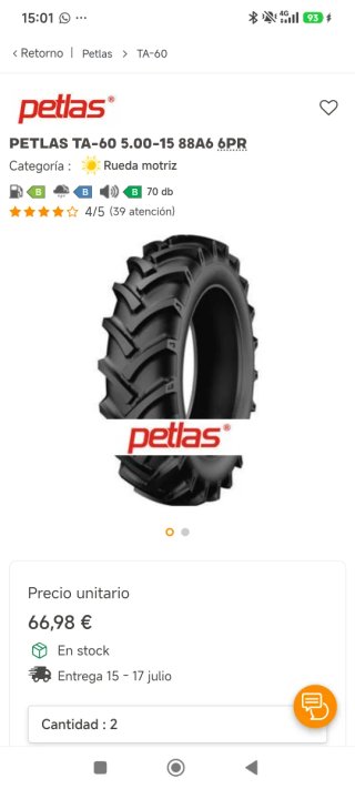 2Ruedas tractor