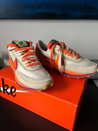 Nike LDWaffle sacai Clot Beige/Naranja
