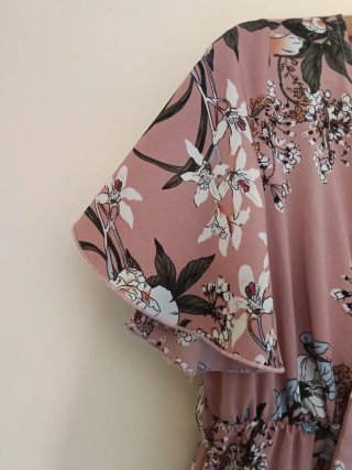 Vestido largo estampado flores talla única