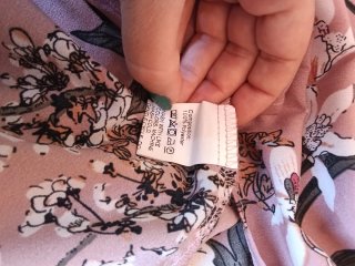 Vestido largo estampado flores talla única