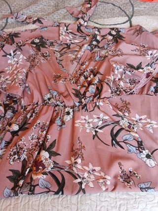 Vestido largo estampado flores talla única