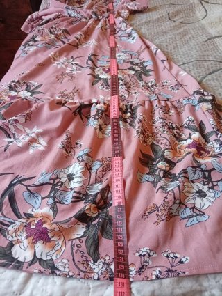 Vestido largo estampado flores talla única