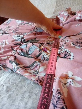 Vestido largo estampado flores talla única