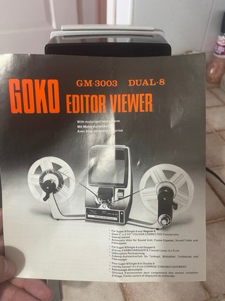 GOKO GM-3003 Editor Viewer Super 8 Motorizada