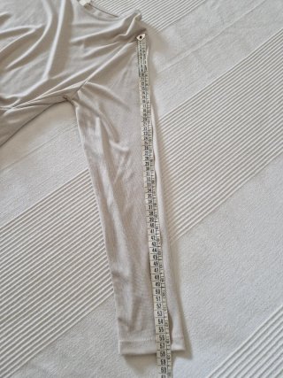 Maglia maniche lunghe beige taglia unica