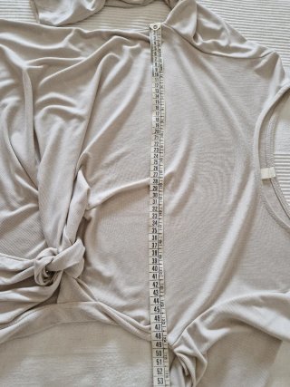 Maglia maniche lunghe beige taglia unica