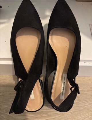 Zapato tacón ancho negro