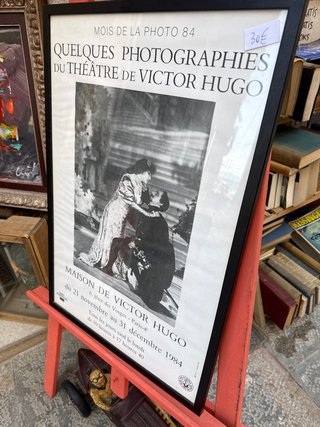 Póster Victor Hugo Teatro París 1984