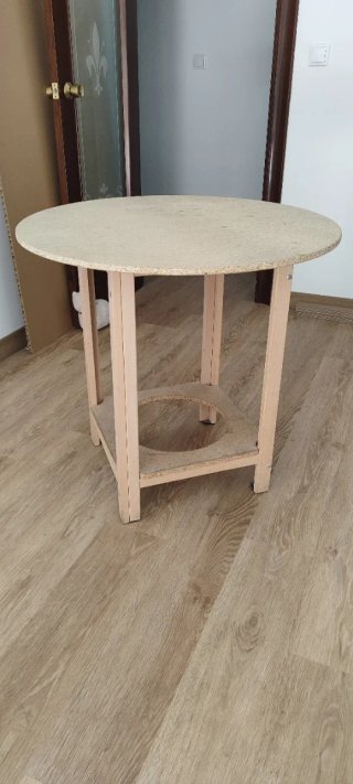 Mesa camilla redonda madera