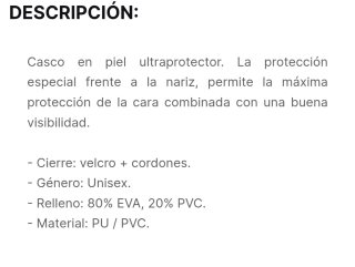 Casco de Boxeo Leone con Barra