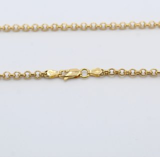 Cadena de oro de 18k. Peso: 8.65 gr.