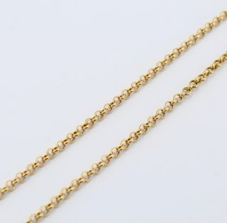 Cadena de oro de 18k. Peso: 8.65 gr.