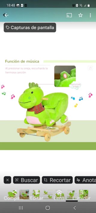 Balancín y correpasillos dinosaurio