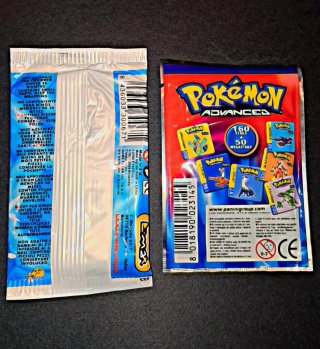 2 bustine Pokemon Metal Tags vintage
