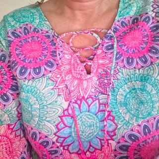 Vestido playero estampado