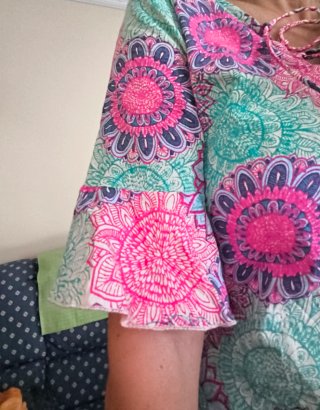 Vestido playero estampado