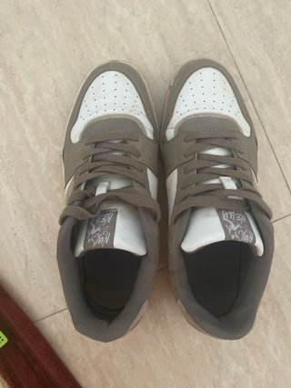 Zapatos Deportivos Hombre Marrón y Blanco