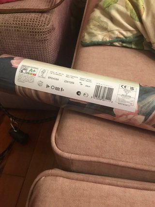 3 Rollos Papel Pintado Floral Azul