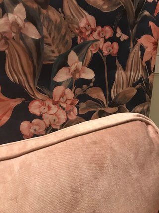3 Rollos Papel Pintado Floral Azul