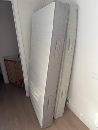 Cama nido madera 190x90 + 2 colchones