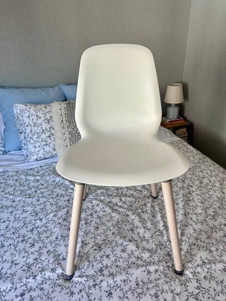 Conjunto 2 Sillas Nórdicas Ikea Blancas.