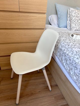 Conjunto 2 Sillas Nórdicas Ikea Blancas.