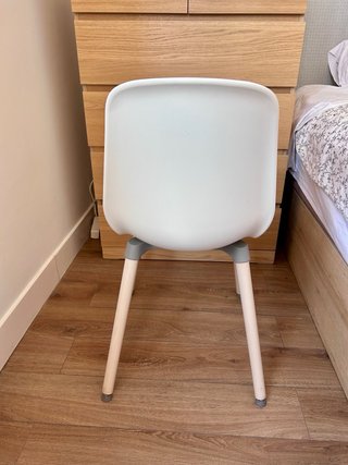 Conjunto 2 Sillas Nórdicas Ikea Blancas.