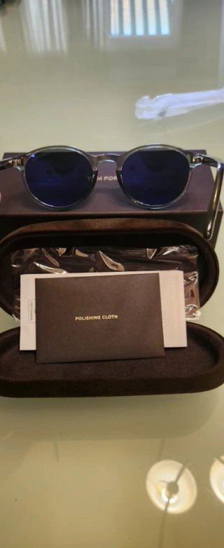 Gafas de Sol Tom Ford verd3 turquesa y dorado