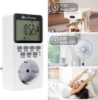 Temporizador Digital KETOTEK Enchufe Programable