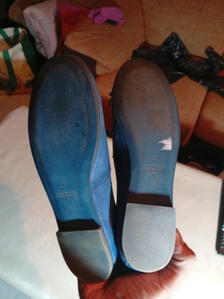 Manoletinas Formula Joven Talla 37 Azul