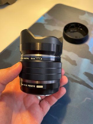 Olympus 8 mm f/1.8 Fisheye PRO Zuiko MFT nuevo
