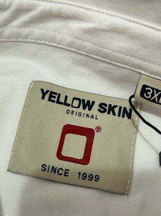 Camisa Blanca Hombre Yellow Skin Talla XXXL