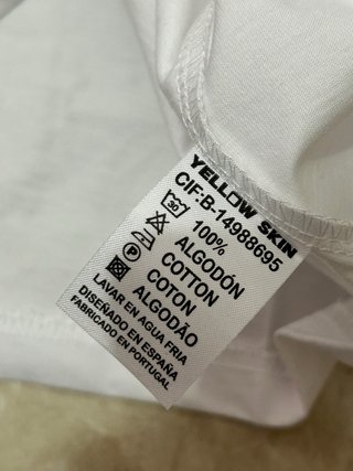 Camisa Blanca Hombre Yellow Skin Talla XXXL