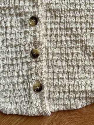 Chaleco top crema - Zara