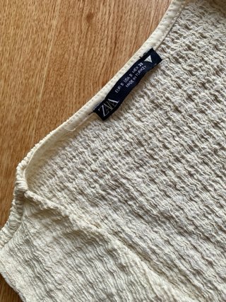 Chaleco top crema - Zara
